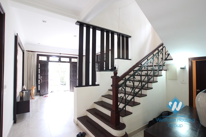 High quality house for rent with garden around in Ciputra area, Tay Ho District, Ha Noi